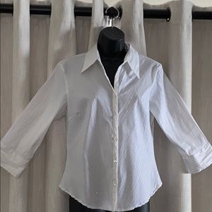 White professional button down